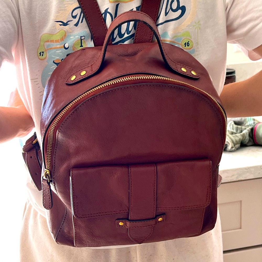 FRYE leather backback